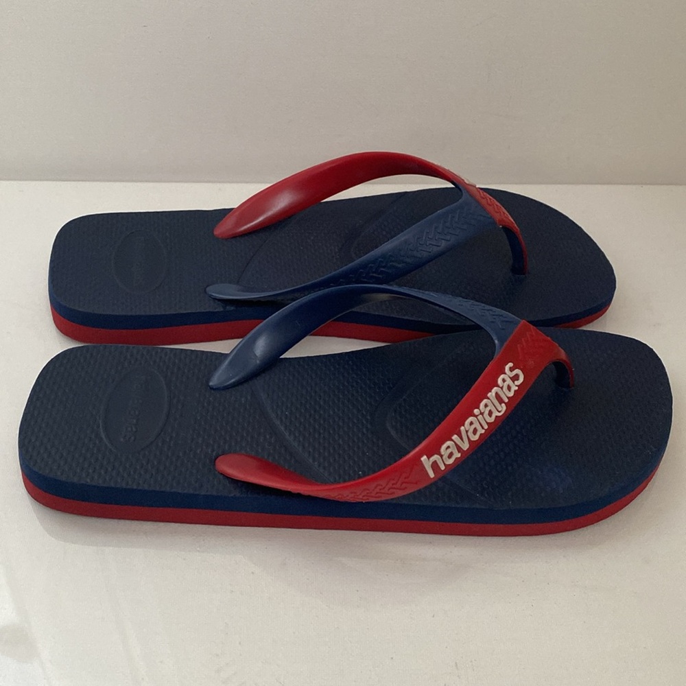 Havaianas Navy Dual Flip Flop Size 9/10 - Picture 9 of 10